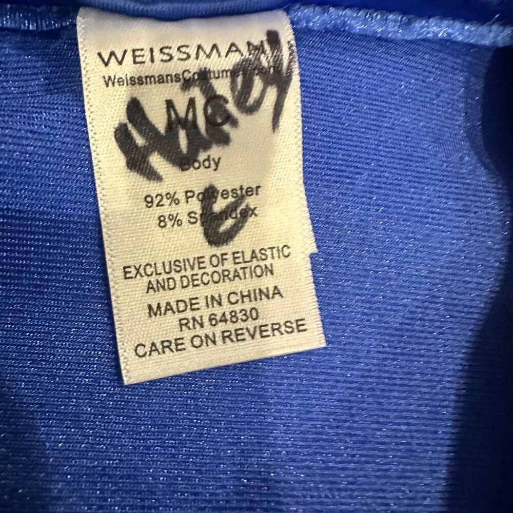 WEISSMAN CHILD GIRLS 2 PIECE COMPETITION DANCE COSTUME JACKET MEDIUM CHILD #9558